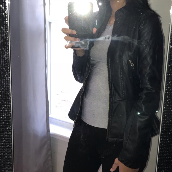 New Look Jackets & Blazers - New Look Faux Leather Jacket